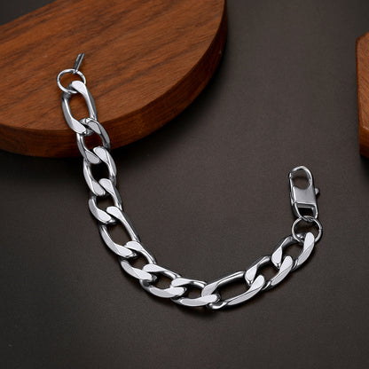 Figaro Link Bracelet for in Stainless Steel