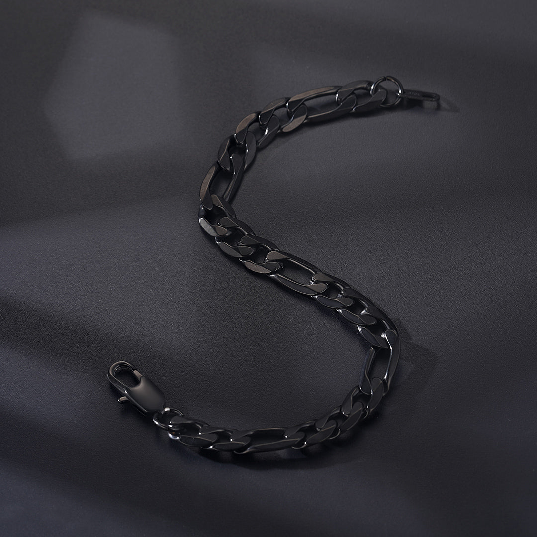 Figaro Link Bracelet for in Stainless Steel