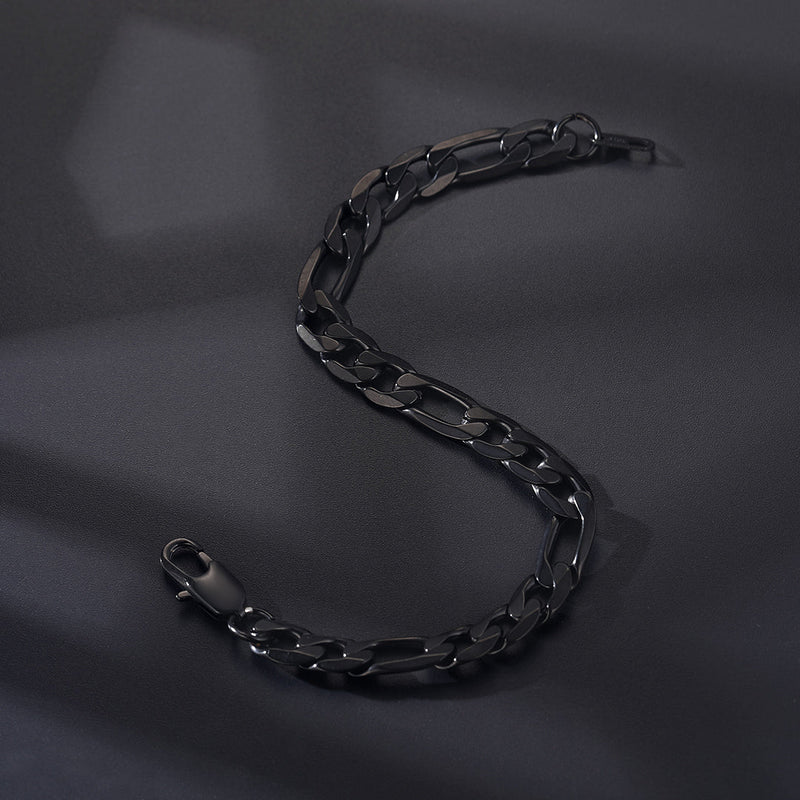 Figaro Link Bracelet for in Stainless Steel