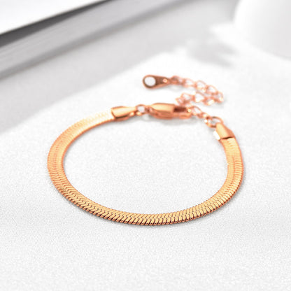 3mm/5mm Width Snake Chain Bracelet for