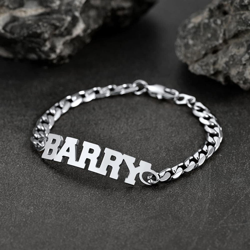 6mm Custom Nameplate Chain & Bracelet Set for