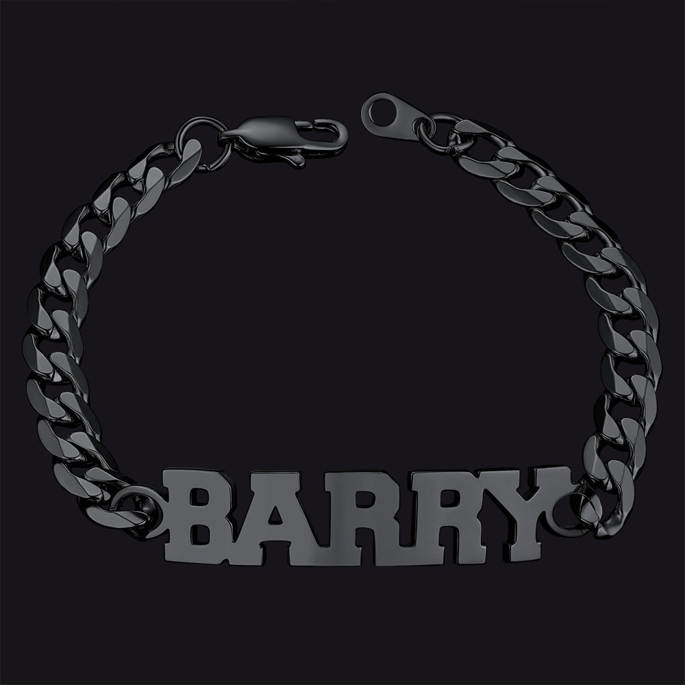 Customized Name Cuban Chain Bracelet for