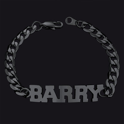 Customized Name Cuban Chain Bracelet for