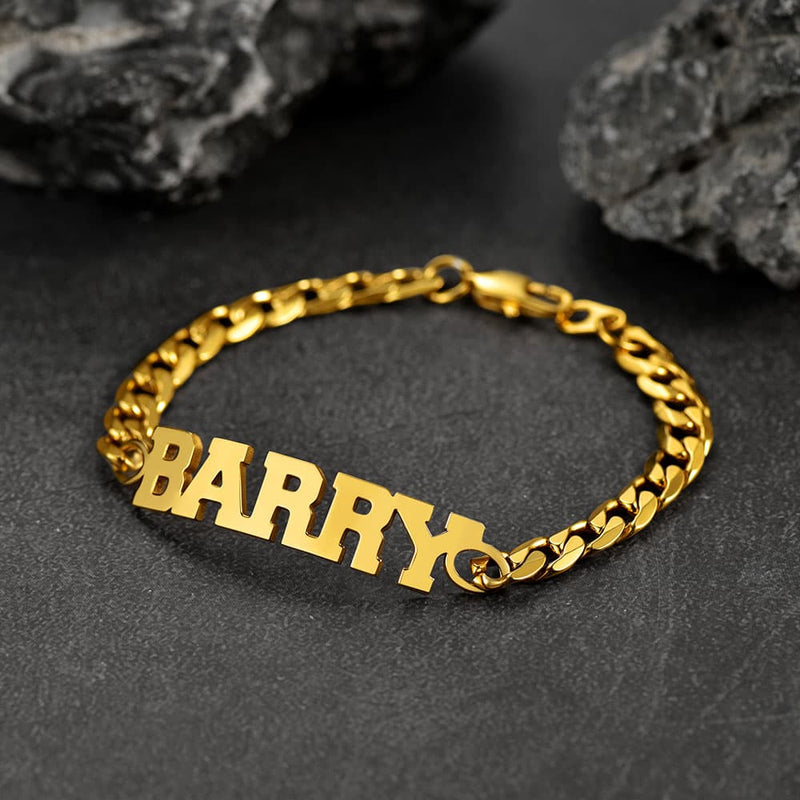 Customized Name Cuban Chain Bracelet for