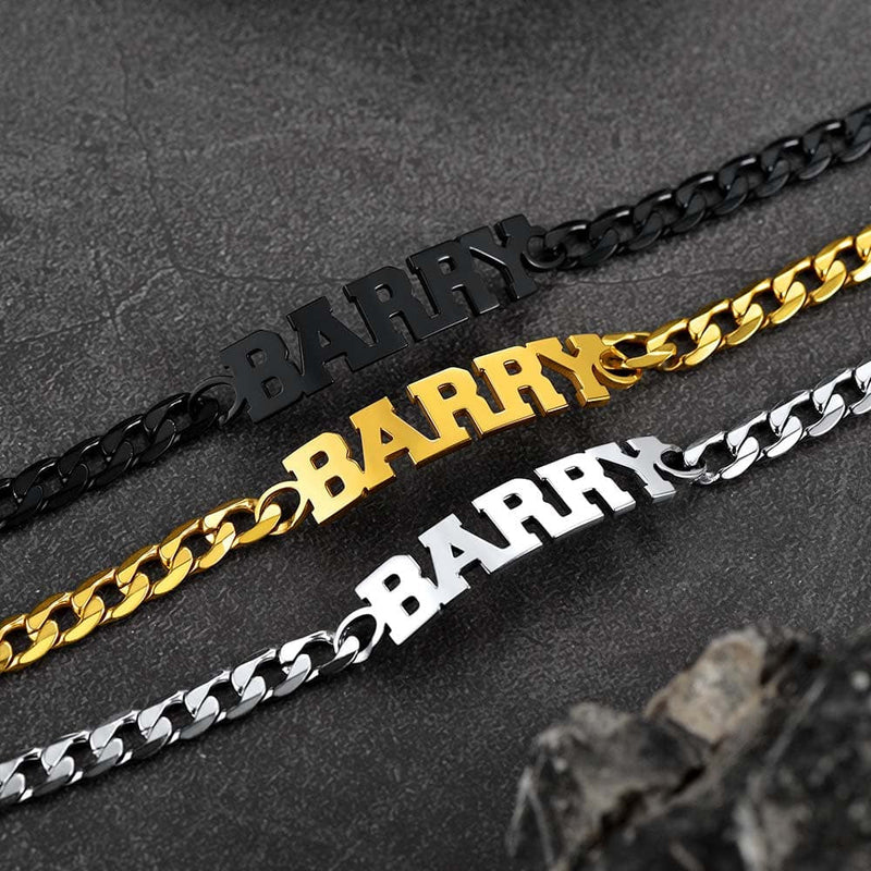 Customized Name Cuban Chain Bracelet for