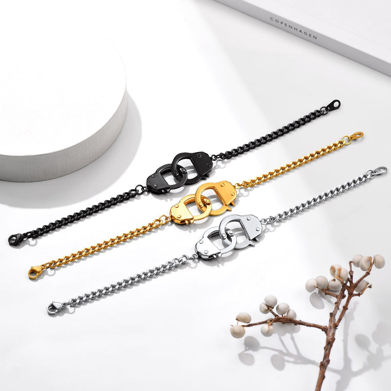 4mm Handcuff Chain Bracelet for Stainless Steel