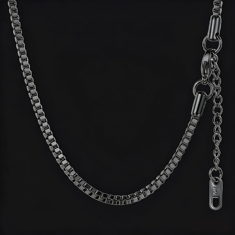 2.5mm Width Box Link Chain Necklace for