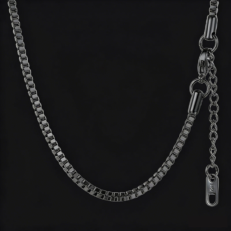 2.5mm Width Box Link Chain Necklace for