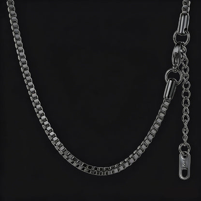 2.5mm Width Box Link Chain Necklace for