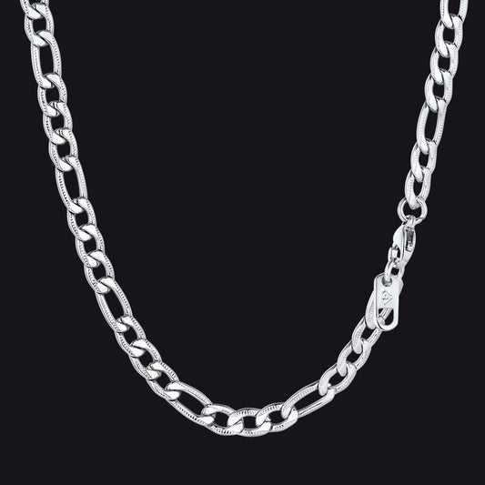 5mm Figaro Chain Necklace for