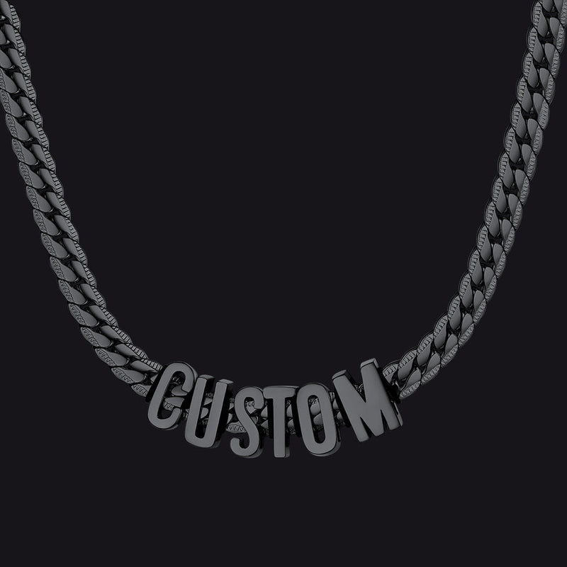 8mm Custom Name Cuban Chain Necklace for