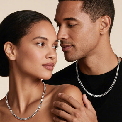 Chunky Cuban Link Chain Choker Necklace for , 5/12/14mm Width