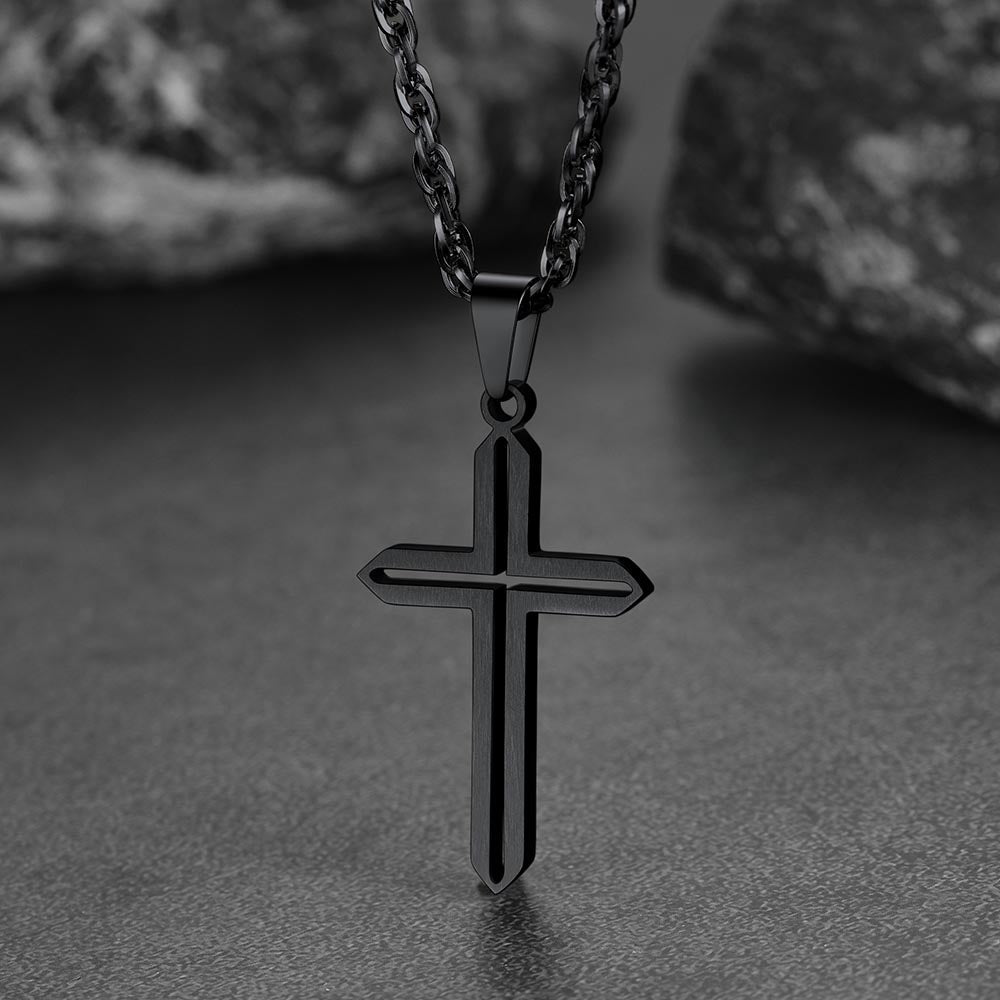 Minimalist Simple Cross Necklace for