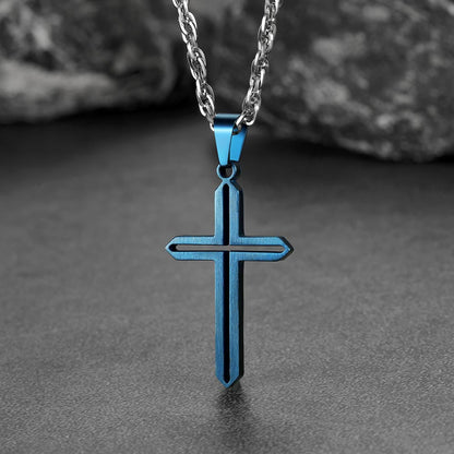 Minimalist Simple Cross Necklace for