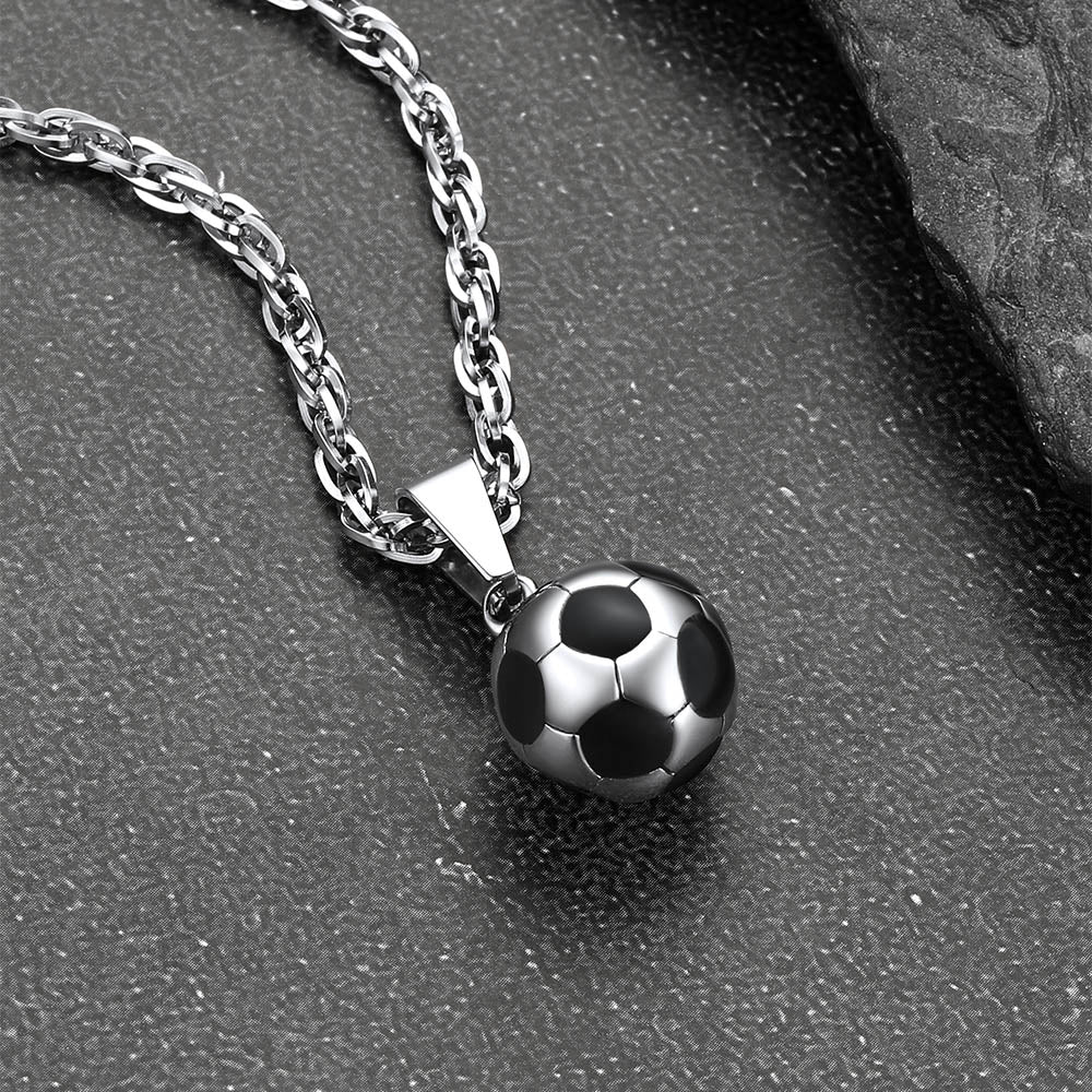 Soccer Football Necklace Lucky Charm for Ball Fans
