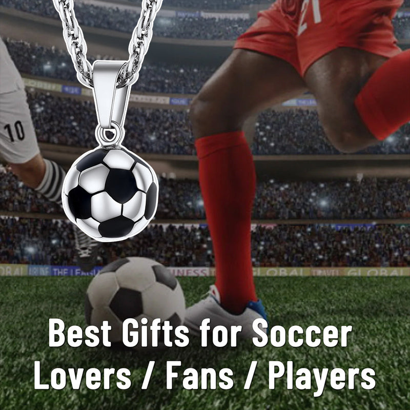 Soccer Football Necklace Lucky Charm for Ball Fans