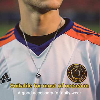 Soccer Football Necklace Lucky Charm for Ball Fans