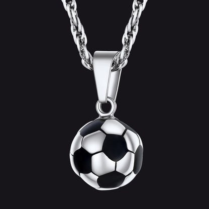 Soccer Football Necklace Lucky Charm for Ball Fans