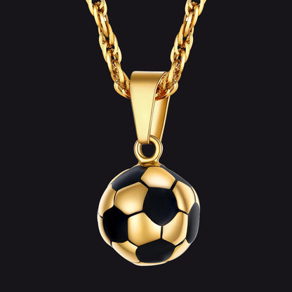 Soccer Football Necklace Lucky Charm for Ball Fans