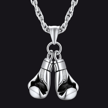 Boxing Gloves Pendant Bodybuilding Pendant Necklace for