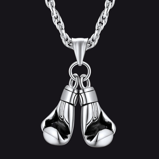 Boxing Gloves Pendant Bodybuilding Pendant Necklace for