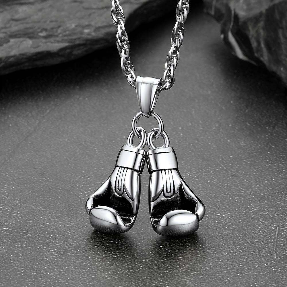 Boxing Gloves Pendant Bodybuilding Pendant Necklace for