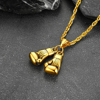 Boxing Gloves Pendant Bodybuilding Pendant Necklace for