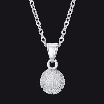 Basketball Necklace Sports Pendants for Ball Fans