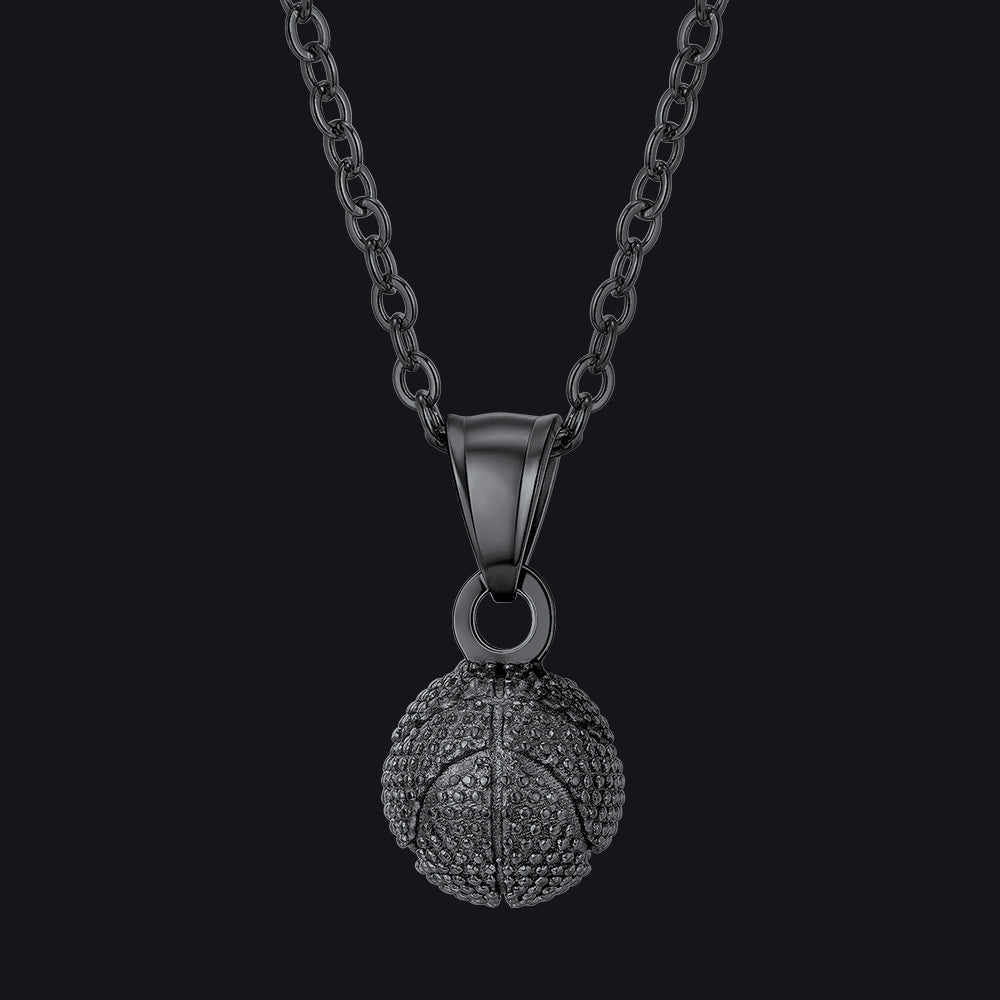 Basketball Necklace Sports Pendants for Ball Fans