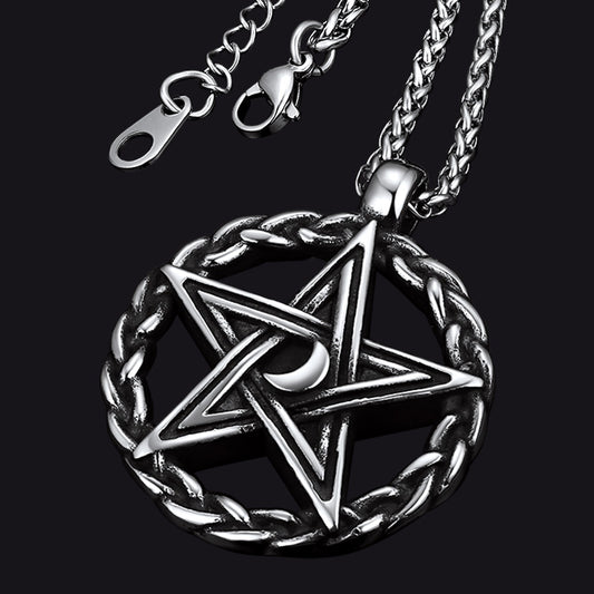 Pentagram Necklace Witch Necklace for