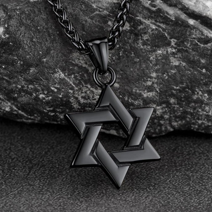 Classic Star of David Pendant Necklace for