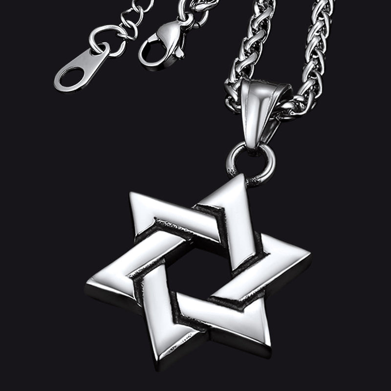 Classic Star of David Pendant Necklace for