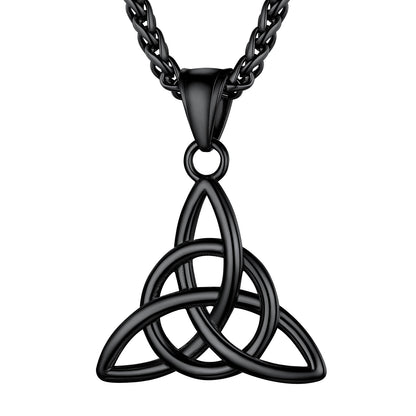Irish Celtic Knot Pendant Necklace for