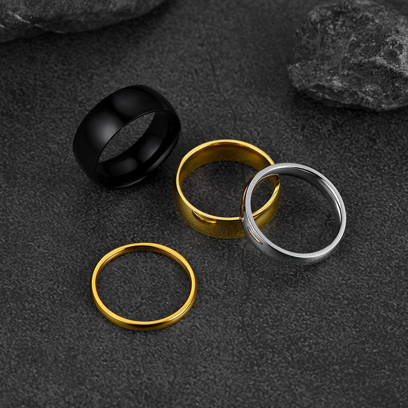 6mm Minimalist Plain Band Ring for