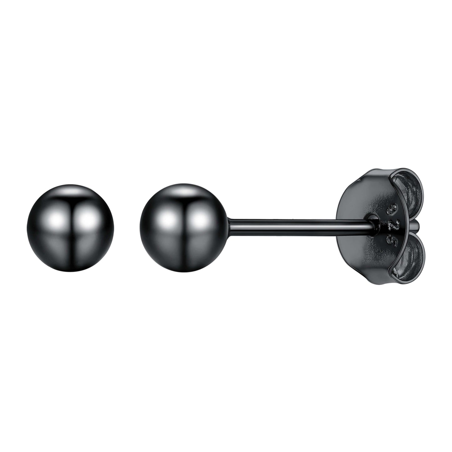 S925 Silver Minimalist Ball Stud Earrings for