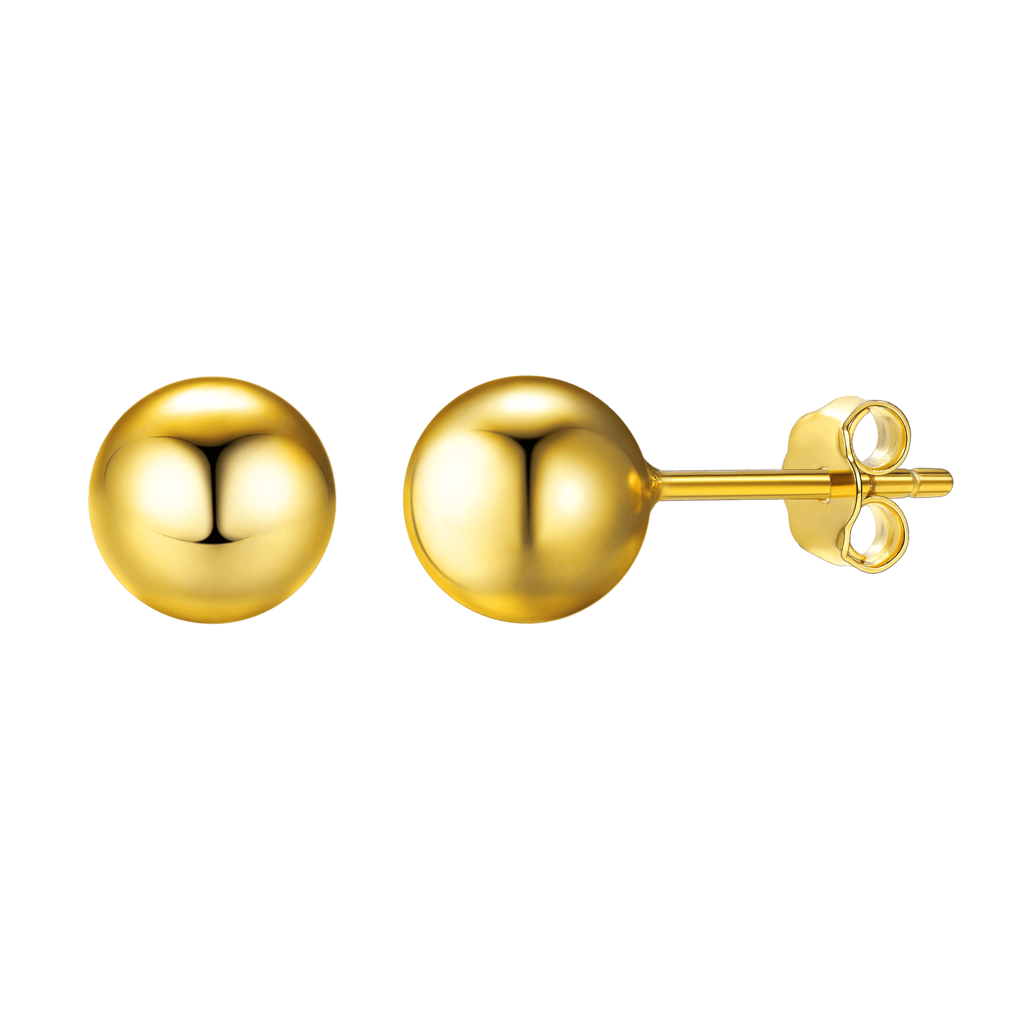 S925 Silver Minimalist Ball Stud Earrings for