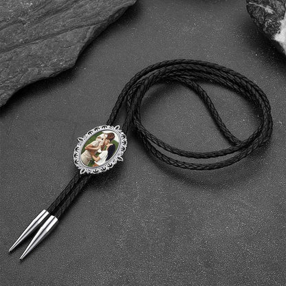 Personalized Memorial Photo Bolo Ties for Wedding