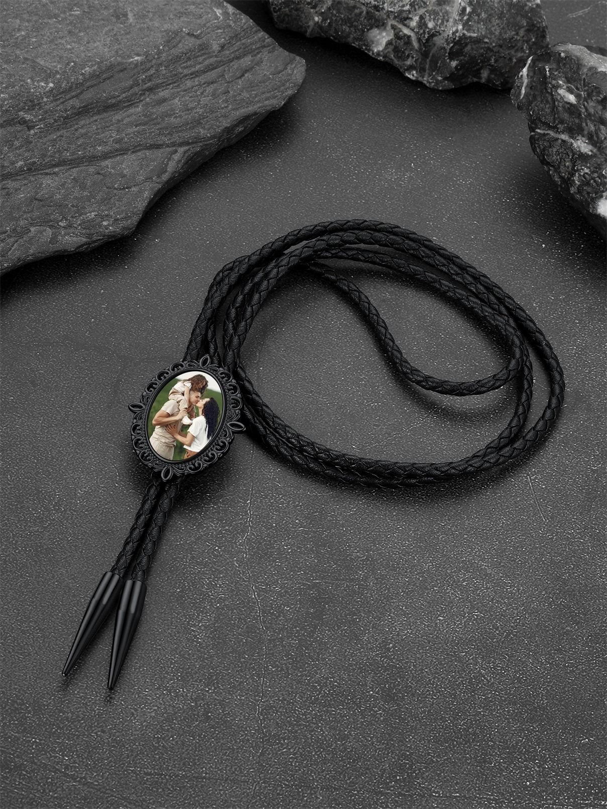 Personalized Memorial Photo Bolo Ties for Wedding