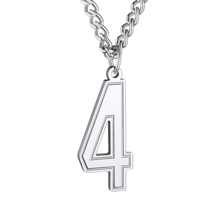 Personalized Sports Jersey Number Chain Necklace for Sport Fans