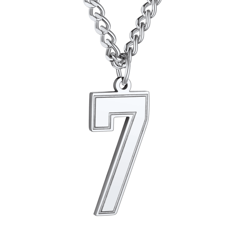 Personalized Sports Jersey Number Chain Necklace for Sport Fans
