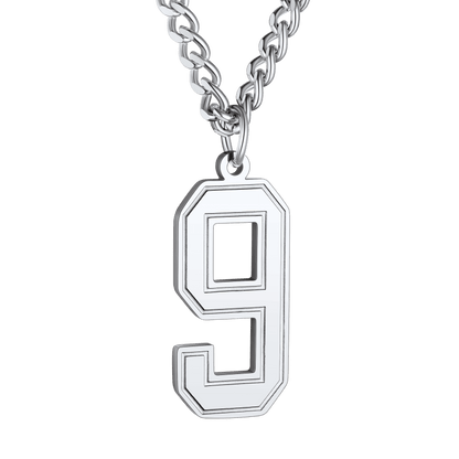 Personalized Sports Jersey Number Chain Necklace for Sport Fans