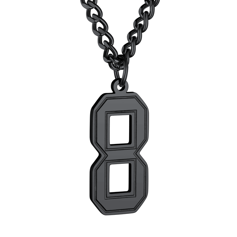 Personalized Sports Jersey Number Chain Necklace for Sport Fans