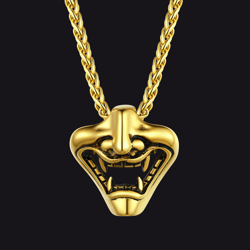Flash Gothic Devil Joker Necklace for
