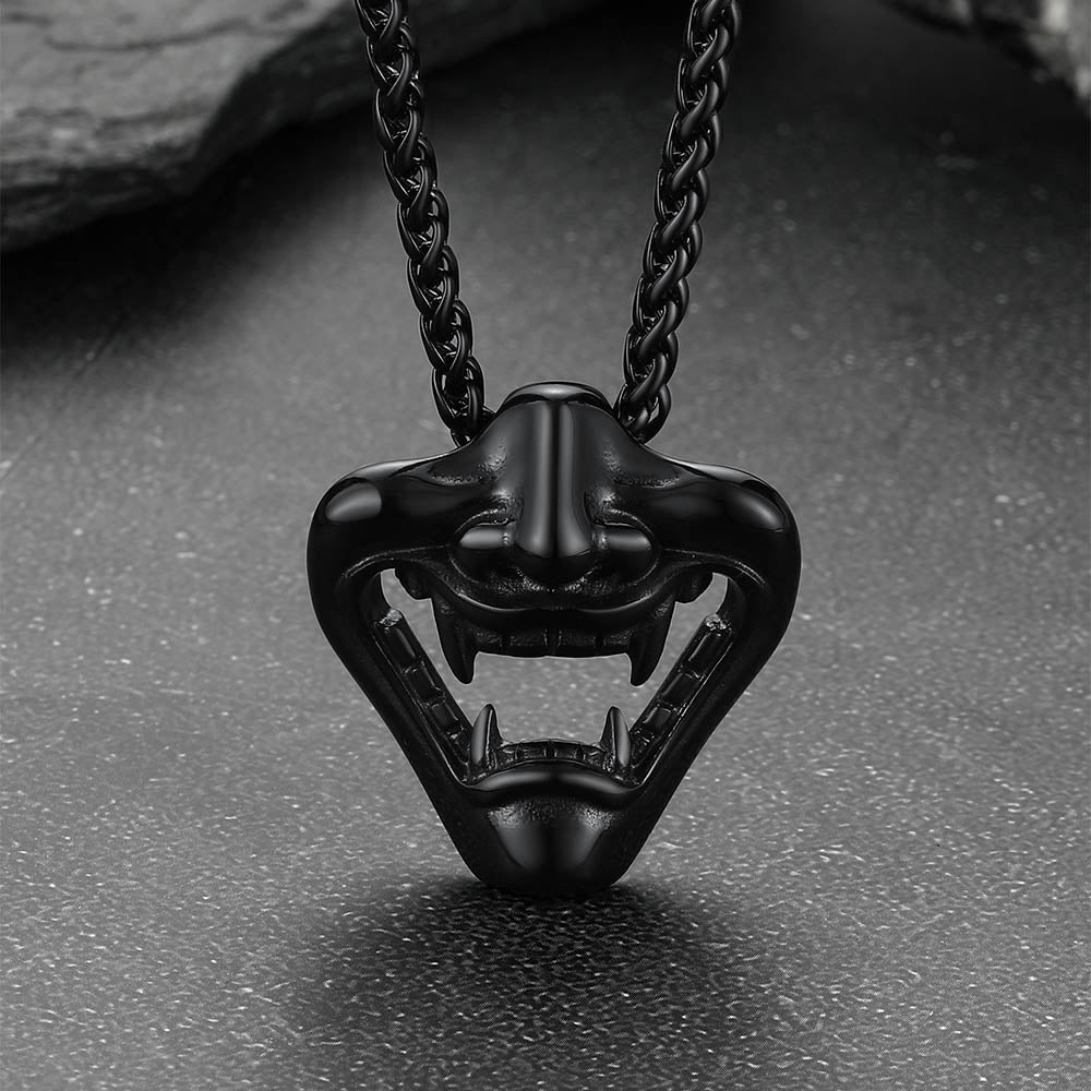 Flash Gothic Devil Joker Necklace for