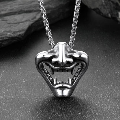 Flash Gothic Devil Joker Necklace for