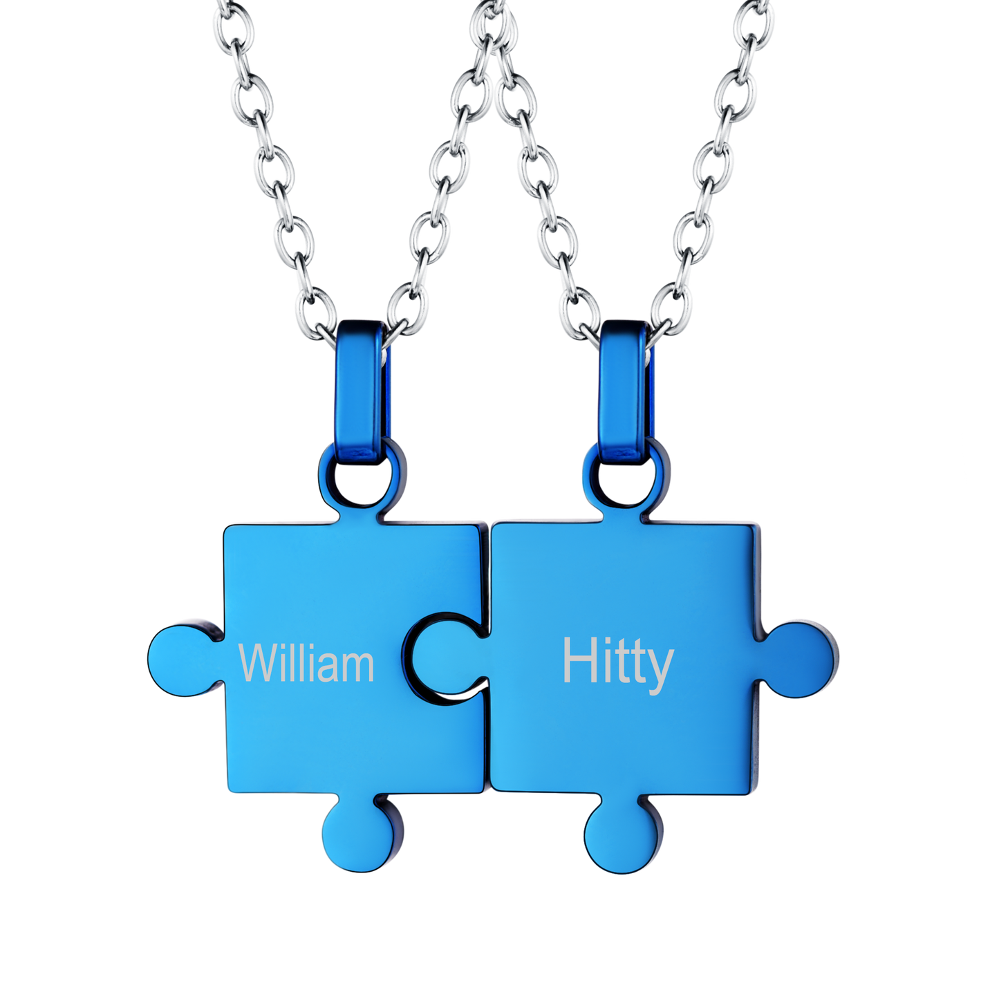 Custom Puzzle Piece Matching Pendant Necklaces Set for Family Best Friends