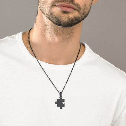 Custom Puzzle Piece Matching Pendant Necklaces Set for Family Best Friends