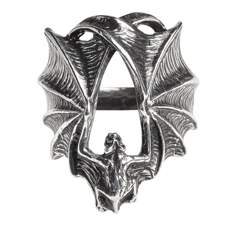 Stealth Bat Wing Ring by Alchemy Gothic