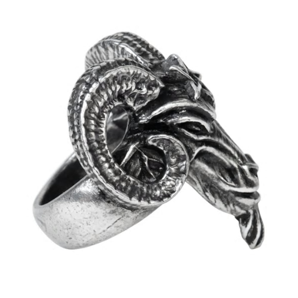 Baphomet Pentagram Ring by Alchemy Gothic