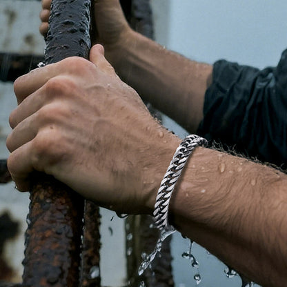 Miami Cuban Link Chain Bracelet for in Stainless Steel